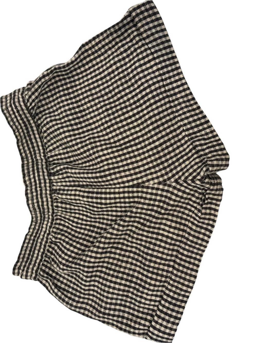 Urban Outfitters Black and White Gingham Drawstring Shorts Women’s Size M - Picture 3 of 4